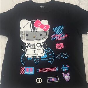 Old Navy Black Hello Kitty Tokyo Speed T-Shirt